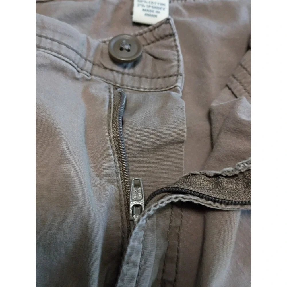 Women's St. John's Bay Casual Shorts Brown Size 18W Cotton and Spandex